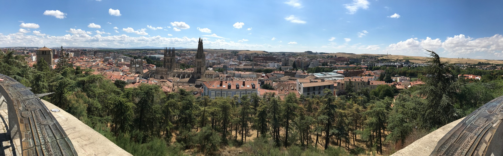 Panoramisch uitzicht over Burgos
